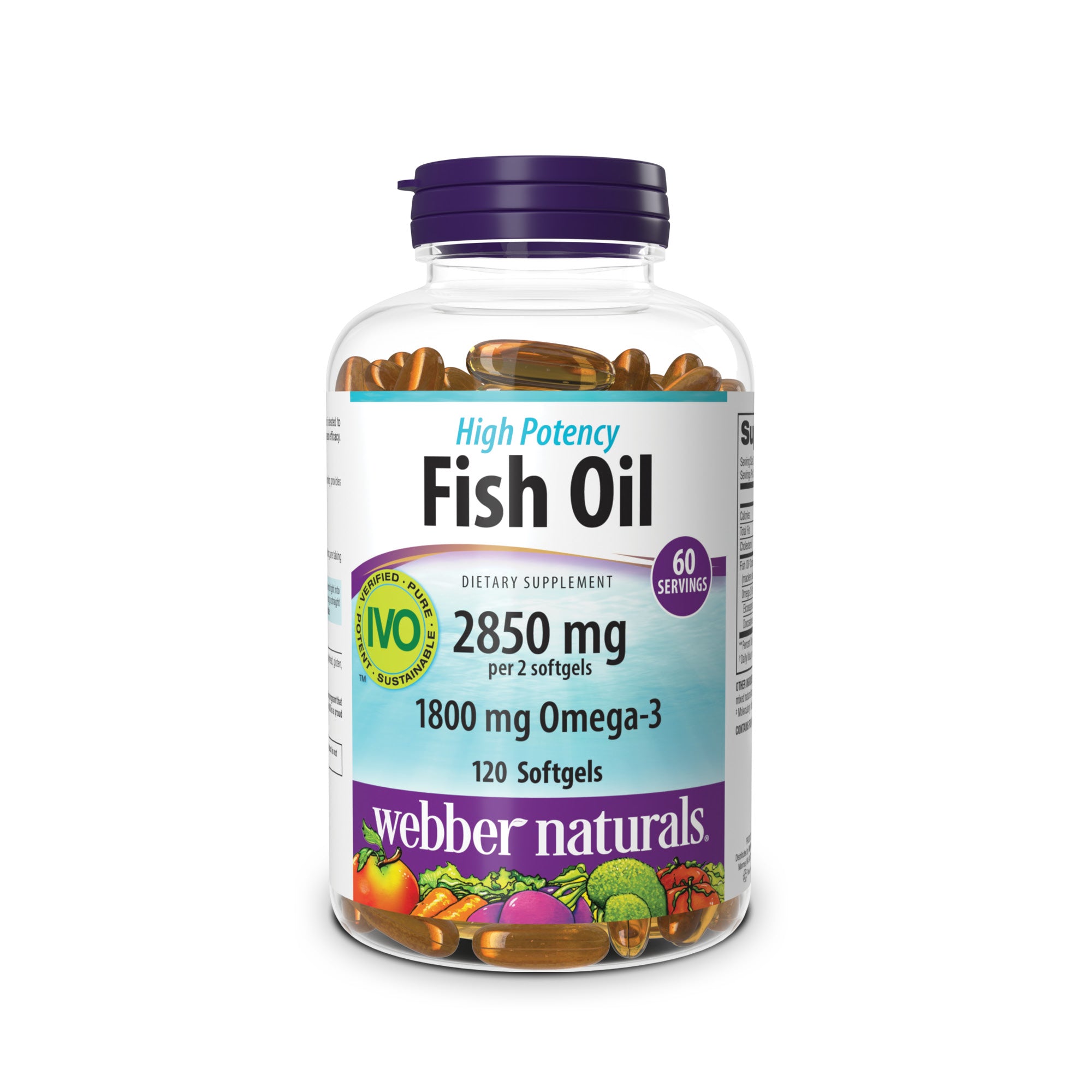 Webber Naturals High Potency Fish Oil Softgels